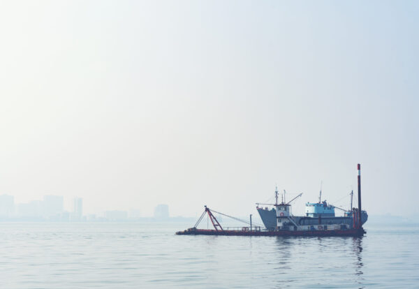 Logistics and transportation of International Container Cargo ship in the ocean
